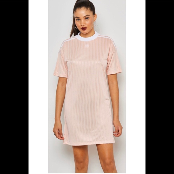 adidas trefoil dress pink